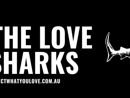 FOR THE LOVE OF SHARKS  Premium Outdoor Sticker Supply