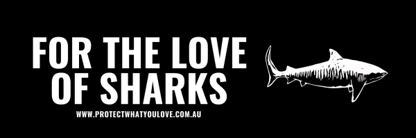 FOR THE LOVE OF SHARKS  Premium Outdoor Sticker Supply