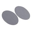 Max 1 Pair Oval Iron Sew On Patches Elbow Knee Repair Sewing Applique Grey Fashion