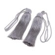 Max 1 Pair Hanging Ball Curtain Tieback Tassels Sewing Supplies DIY Silver Gray on Sale