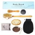 Max 1 Set Dry Brushing Body Brush Body Massage Brush for Cellulite Skin Care Supply