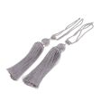 Max 1 Pair Hanging Ball Curtain Tieback Tassels Sewing Supplies DIY Silver Gray on Sale