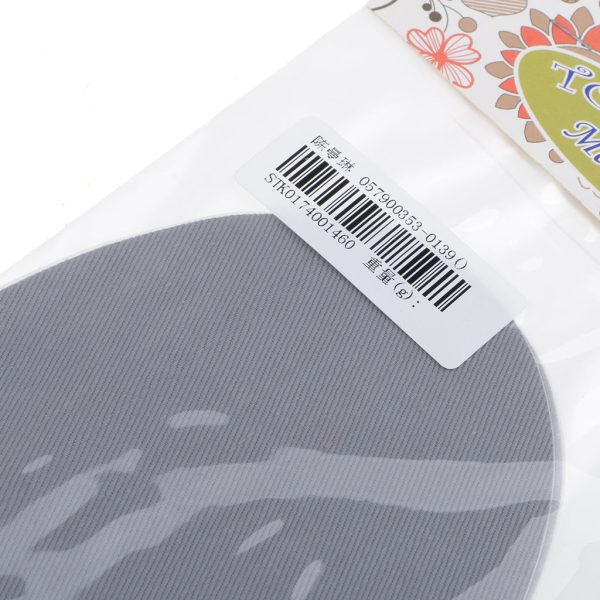 Max 1 Pair Oval Iron Sew On Patches Elbow Knee Repair Sewing Applique Grey Fashion