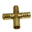 Max Brass Metal Pipe Coupler Adapter Male Thread Cross Connector 14mm Online