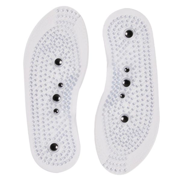 Max 1 Pair Magnetic Trigger Point Massage Insoles Shoes Cushion Insert Pads S Discount