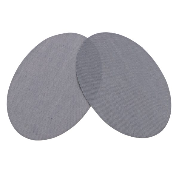 Max 1 Pair Oval Iron Sew On Patches Elbow Knee Repair Sewing Applique Grey Fashion