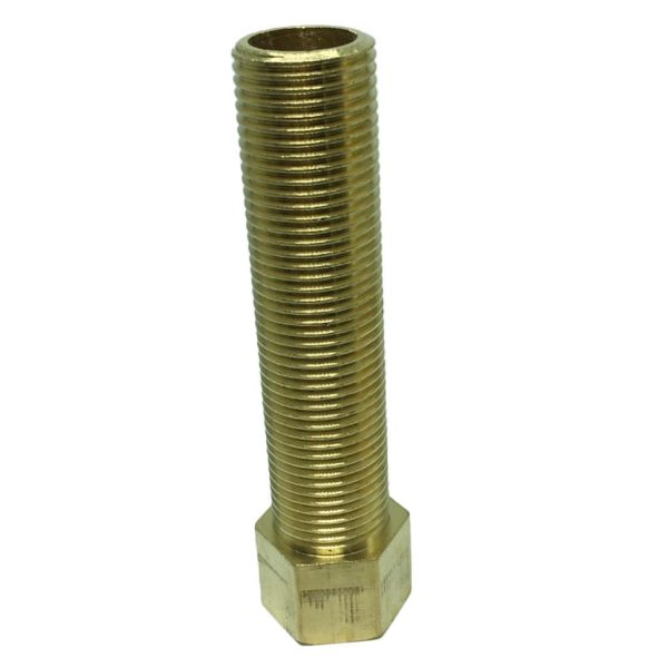 Max 1 Pc 1 2  Brass Male Female Thread Straight Adapter Connector Fitting 100mm Online Hot Sale