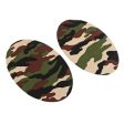 Max 1 Pair Oval Iron Sew On Patches Elbow Knee Repair Sewing Applique Camouflage For Sale