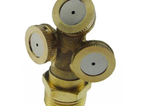 Max 1 2  Brass 20mm Three Nozzle Water Fountain Nozzle Agriculture Spray Head Fashion