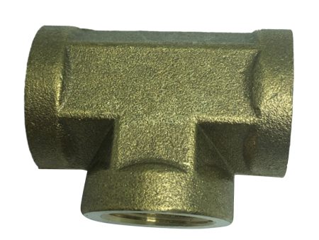 Max 1 Pc Female x Female x Female Tee Brass Thread Pipe Connector Adapter DN10 B For Sale