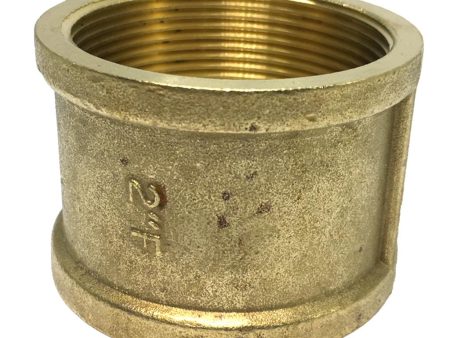 Max 1 Pc Double Female Brass Thread Straight Adapter Connector Pipe Fitting DN50 Discount