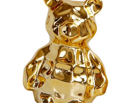 Max 1 Pc Modern Abstract Ceramic Bear Figurine Desktop Decor Children Kids Gift Hot on Sale