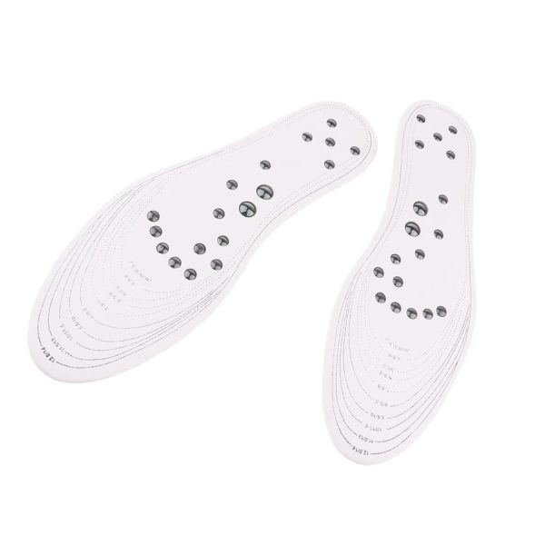 Max 1 Pair Memory Foam Shoe Inserts Massage Insole Cushion for Women Men White Fashion