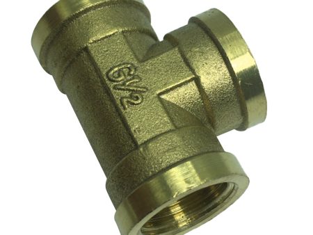 Max 1 Pc Female x Female x Female Tee Brass Thread Pipe Connector Adapter G1 2  Supply