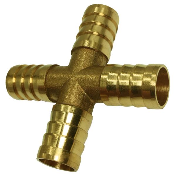 Max Brass Metal Pipe Coupler Adapter Male Thread Cross Connector 14mm Online