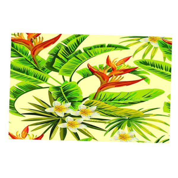 Max Tropical Plants Crane Printed Tablecloths Waterproof Polyester 140*260CM P Online now