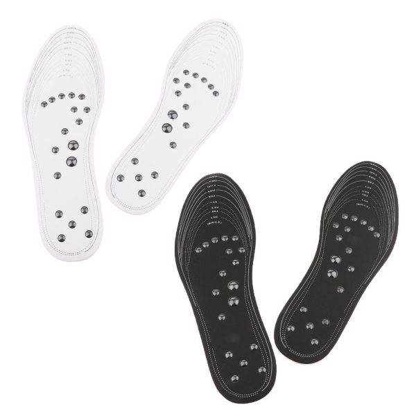 Max 1 Pair Memory Foam Shoe Inserts Massage Insole Cushion for Women Men White Fashion