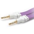 Max 3.5mm Jack Male to Male Audio Cable Cord for Computer Mobile Phone Purple Online Sale