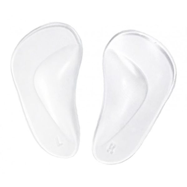 Max 1 Pair Silicone Arch Support Insoles Orthotic Insoles Cushion Insert L Clear Fashion