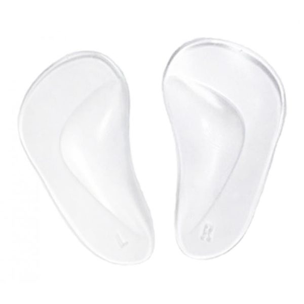 Max 1 Pair Silicone Arch Support Insoles Orthotic Insoles Cushion Insert L Clear Fashion