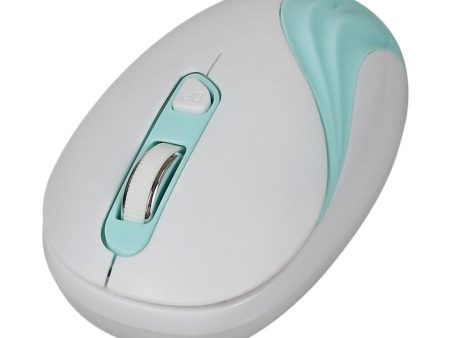 Max Laptop Wireless Mouse with USB Receiver Fast Scroll Mobile Mouse, Sky Blue For Discount